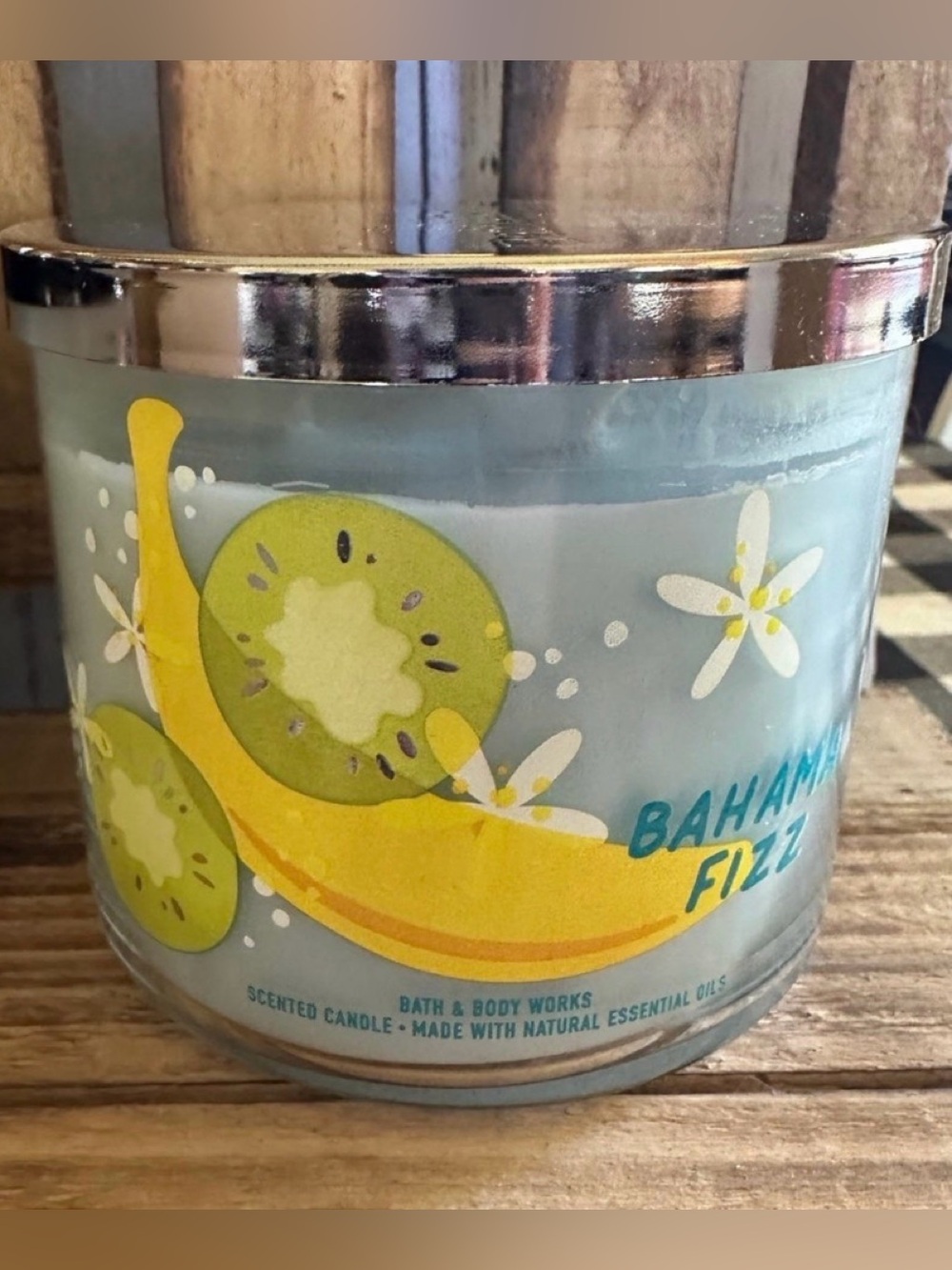 Bath & Body Works BAHAMA FIZZ 3-Wick Large Scented Candle 14.5 oz New Summer